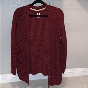Maroon Cardigan